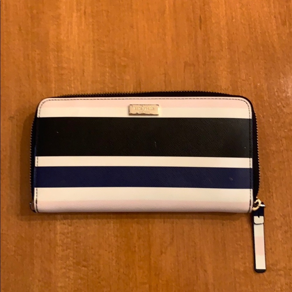 kate spade striped wallet